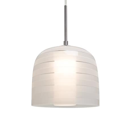 Besa Lighting Mitzi 7 Cord Pendant, Frost, Satin Nickel Finish, 1x9W LED 1JT-MITZI7FR-LED-SN